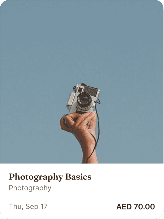 List your event
